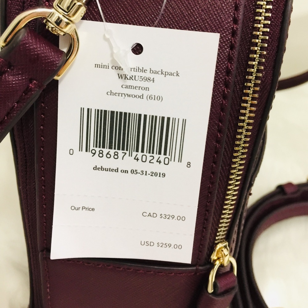 Kate Spade Mini Convertible Backpack Crossbody Bag - Picture 7 of 8